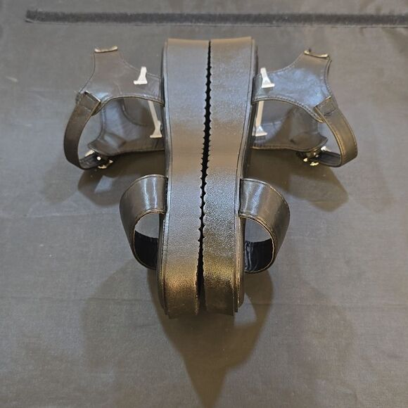 BRAND NEW NICOLE MILLER PLATFORM WEDGE WITH ANKLE STRAP, WOMEN'S SANDAL - Picture 13 of 15